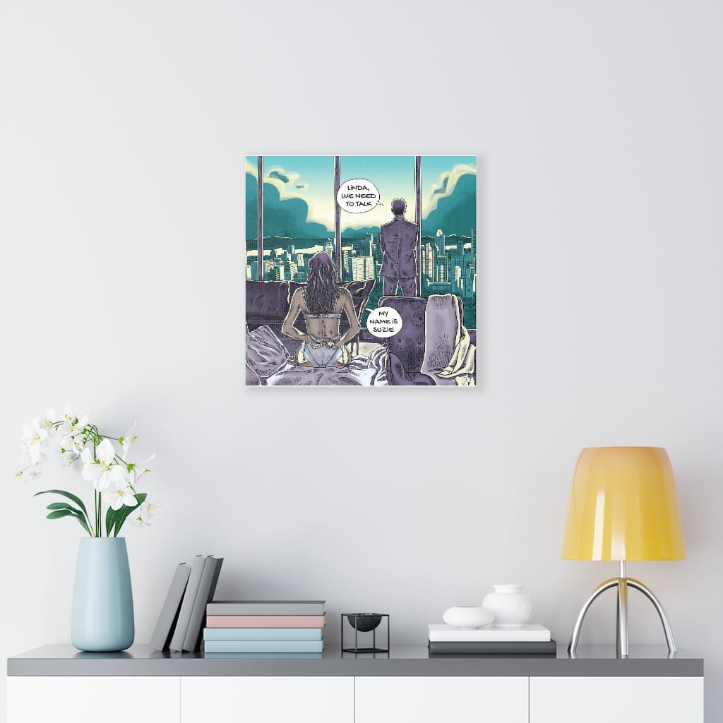 No sex in the city canvas print