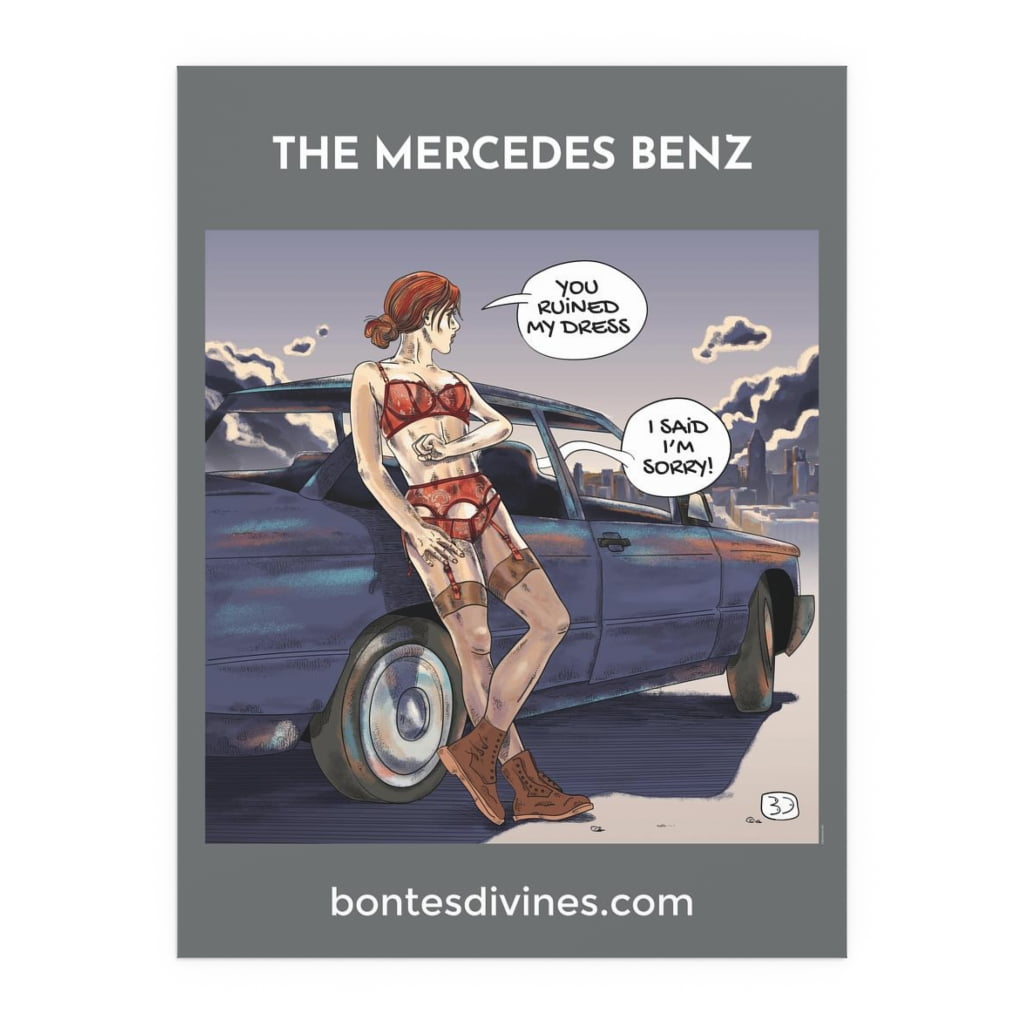 The Mercedes Benz poster
